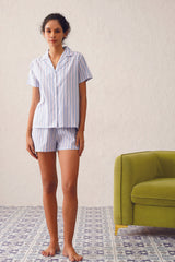 Rosine Stripe Shorts Set